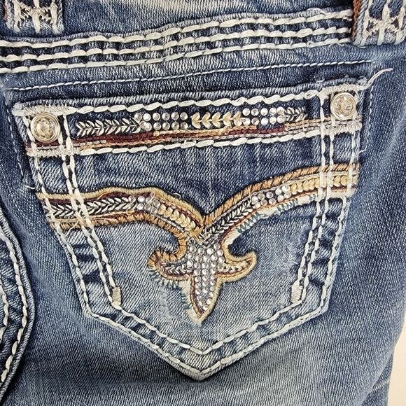 Rock Revival Charon Straight Stretch denim Jeans size 24 - Picture 7 of 12